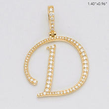 Load image into Gallery viewer, 14KY 0.60CTW DIAMOND INITIAL PENDANT