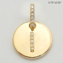 Load image into Gallery viewer, 14KY 0.15CTW DIAMOND INITIAL PENDANT