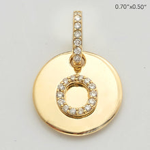 Cargar imagen en el visor de la galería, 14KY 0.15CTW DIAMOND INITIAL PENDANT