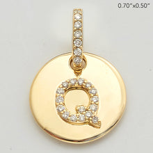 Cargar imagen en el visor de la galería, 14KY 0.15CTW DIAMOND INITIAL PENDANT