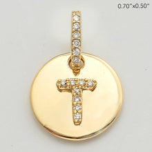 Cargar imagen en el visor de la galería, 14KY 0.15CTW DIAMOND INITIAL PENDANT