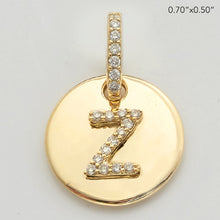 Cargar imagen en el visor de la galería, 14KY 0.15CTW DIAMOND INITIAL PENDANT