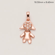 Cargar imagen en el visor de la galería, 14KR 0.06CTW DIAMOND CHILD PENDNAT