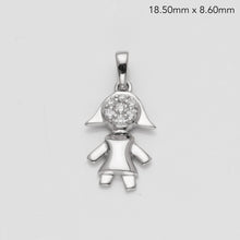 Load image into Gallery viewer, 14KW 0.06CTW DIAMOND CHILD PENDNAT