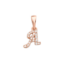 Cargar imagen en el visor de la galería, 14KR 0.06CTW DIAMOND INITIAL PENDANT