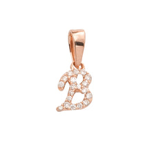 Cargar imagen en el visor de la galería, 14KR 0.06CTW DIAMOND INITIAL PENDANT