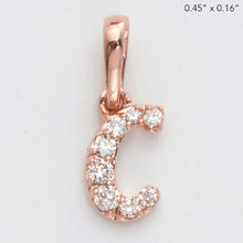 Load image into Gallery viewer, 14KR 0.06CTW DIAMOND INITIAL PENDANT