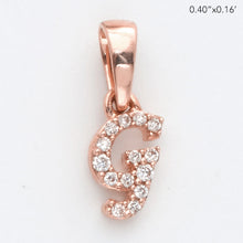 Load image into Gallery viewer, 14KR 0.06CTW DIAMOND INITIAL PENDANT