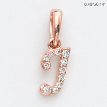 Cargar imagen en el visor de la galería, 14KR 0.05CTW DIAMOND INITIAL PENDANT