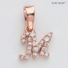 Cargar imagen en el visor de la galería, 14KR 0.07CTW DIAMOND INITIAL PENDANT