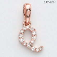 Load image into Gallery viewer, 14KR 0.06CTW DIAMOND INITIAL PENDANT