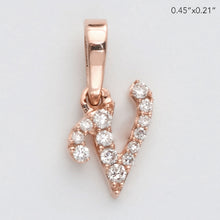 Load image into Gallery viewer, 14KR 0.06CTW DIAMOND INITIAL PENDANT