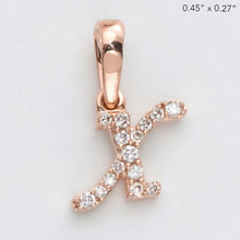 Load image into Gallery viewer, 14KR 0.06CTW DIAMOND INITIAL PENDANT