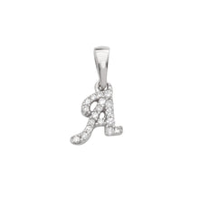 Load image into Gallery viewer, 14KW 0.06CTW DIAMOND INITIAL PENDANT