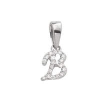 Load image into Gallery viewer, 14KW 0.06CTW DIAMOND INITIAL PENDANT