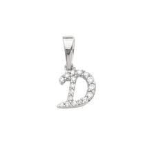 Load image into Gallery viewer, 14KW 0.06CTW DIAMOND INITIAL PENDANT