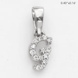 14KW 0.06CTW DIAMOND INITIAL PENDANT