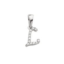 Load image into Gallery viewer, 14KW 0.06CTW DIAMOND INITIAL PENDANT