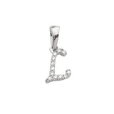 14KW 0.06CTW DIAMOND INITIAL PENDANT