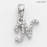 14KW 0.07CTW DIAMOND INITIAL PENDANT