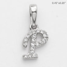 Load image into Gallery viewer, 14KW 0.06CTW DIAMOND INITIAL PENDANT