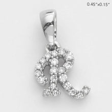 Load image into Gallery viewer, 14KW 0.07CTW DIAMOND INITIAL PENDANT