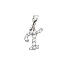 Load image into Gallery viewer, 14KW 0.06CTW DIAMOND INITIAL PENDANT