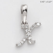 Load image into Gallery viewer, 14KW 0.06CTW DIAMOND INITIAL PENDANT