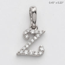 Load image into Gallery viewer, 14KW 0.07CTW DIAMOND INITIAL PENDANT