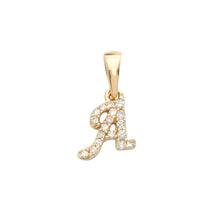 Load image into Gallery viewer, 14KY 0.06CTW DIAMOND INITIAL PENDANT