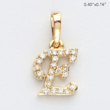 Cargar imagen en el visor de la galería, 14KY 0.07CTW DIAMOND INITIAL PENDANT