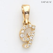 Load image into Gallery viewer, 14KY 0.06CTW DIAMOND INITIAL PENDANT