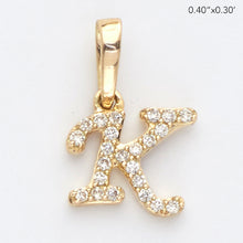 Load image into Gallery viewer, 14KY 0.06CTW DIAMOND INITIAL PENDANT