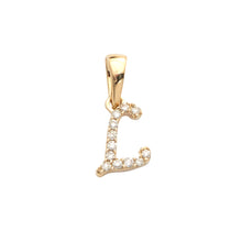 Load image into Gallery viewer, 14KY 0.06CTW DIAMOND INITIAL PENDANT