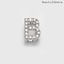 Load image into Gallery viewer, 14KW 0.15CTW DIAMOND INITIAL SLIDE PENDANT