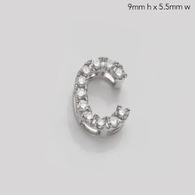 Load image into Gallery viewer, 14KW 0.15CTW DIAMOND INITIAL SLIDE PENDANT