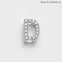 Load image into Gallery viewer, 14KW 0.15CTW DIAMOND INITIAL SLIDE PENDANT