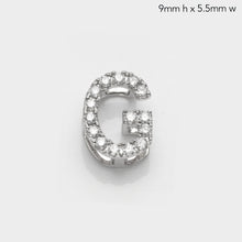 Load image into Gallery viewer, 14KW 0.15CTW DIAMOND INITIAL SLIDE PENDANT