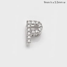 Load image into Gallery viewer, 14KW 0.15CTW DIAMOND INITIAL SLIDE PENDANT