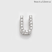 Load image into Gallery viewer, 14KW 0.15CTW DIAMOND INITIAL SLIDE PENDANT