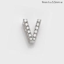 Load image into Gallery viewer, 14KW 0.15CTW DIAMOND INITIAL SLIDE PENDANT