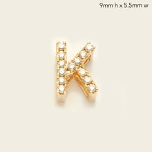 Cargar imagen en el visor de la galería, 14KY 0.15CTW DIAMOND INITIAL SLIDE PENDANT