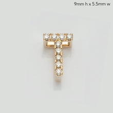 Load image into Gallery viewer, 14KY 0.15CTW DIAMOND INITIAL SLIDE PENDANT