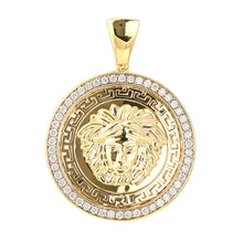 Load image into Gallery viewer, 10KY 1.15CTW DIAMOND MEDUSA MEDALLION