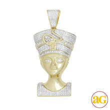 Cargar imagen en el visor de la galería, 10KY 1.35CTW DIAMOND NEFERTITI PENDANT