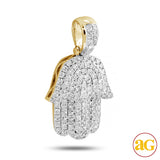 14KY 0.75CTW DIAMOND 'HAMZA' PENDANT