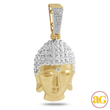 Cargar imagen en el visor de la galería, 10KY 0.55CTW DIAMOND BUDDHA PENDANT