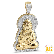 Cargar imagen en el visor de la galería, 10KY 1.65CTW DIAMOND SITTING BUDDHA PENDANT