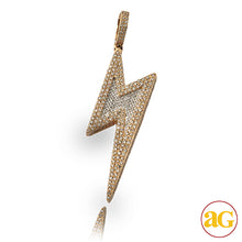 Load image into Gallery viewer, 10KY 1.55CTW DIAMOND LIGHTNING BOLT PENDANT