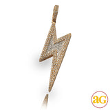 10KY 1.55CTW DIAMOND LIGHTNING BOLT PENDANT